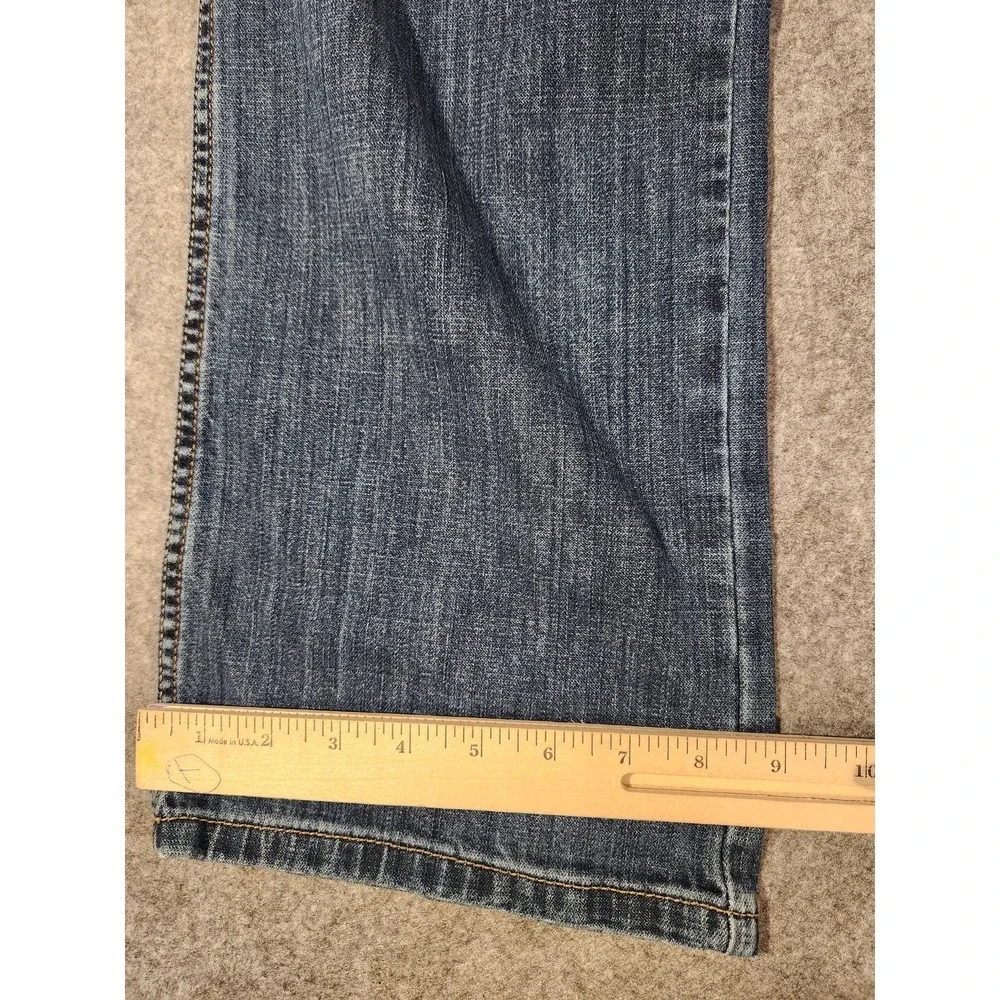 Cinch Silver Label Mens Jeans 40x32 Blue Straight Leg Western Equestrian‎ Denim